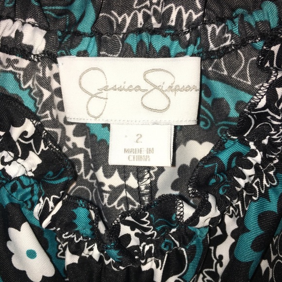 Jessica Simpson off the shoulder floral dress Sz 2 - Picture 5 of 5